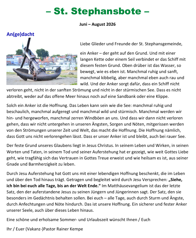 Gemeindebrief
